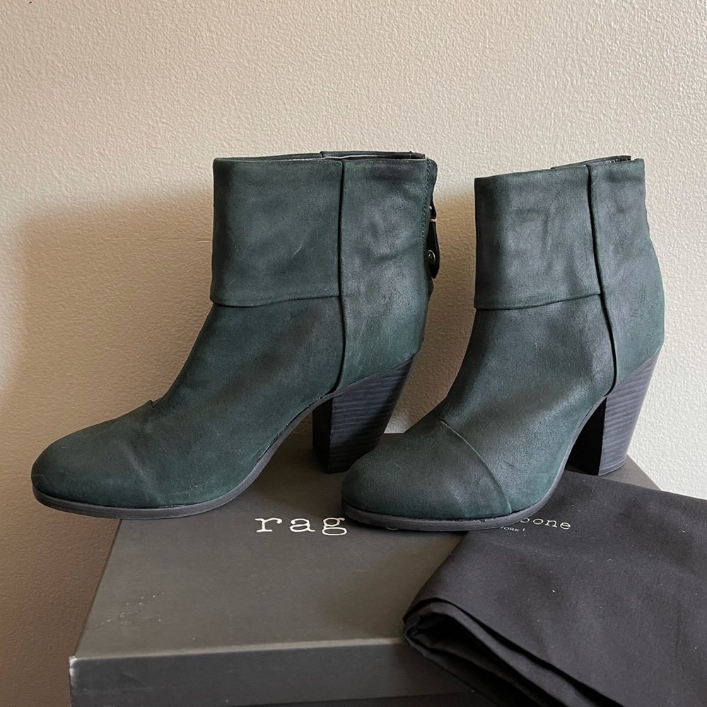 Rag & Bone Classic Newbury boots in Petrol Suede